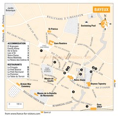 Bayeux Tourist Map