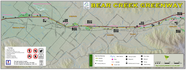 Bear Creek Greenway Map