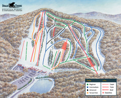 Bear Creek Ski & Recreation Area Ski Trail Map