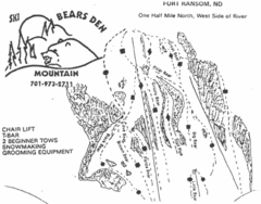 Bears Den Mountain Ski Trail Map Bears Den Mountain Ski Trail Map