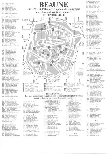 Beaune centre Map