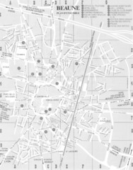 Beaune environs Map