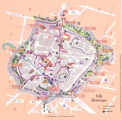 Beaune ville historique Map