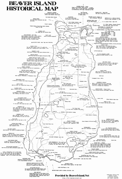 Beaver Island History Map