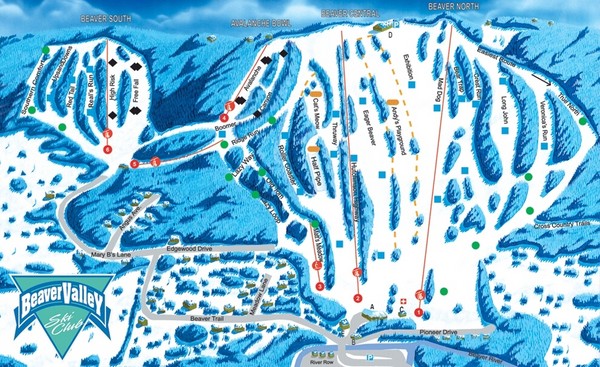 Beaver Valley Ski Trail Map
