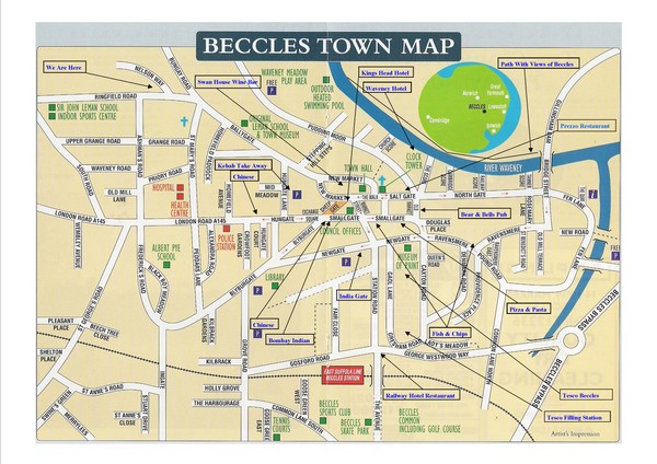 Beccles Town Map