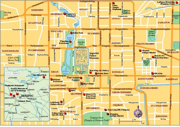 Beijing Tourist Map