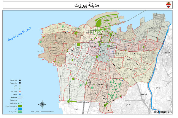 Beirut Tourist Map