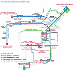 Bejing Airport Shuttle Bus Map Bejing Airport Shuttle Bus Map
