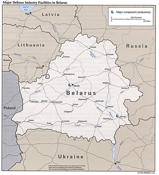Belarus Defense Facilities Map