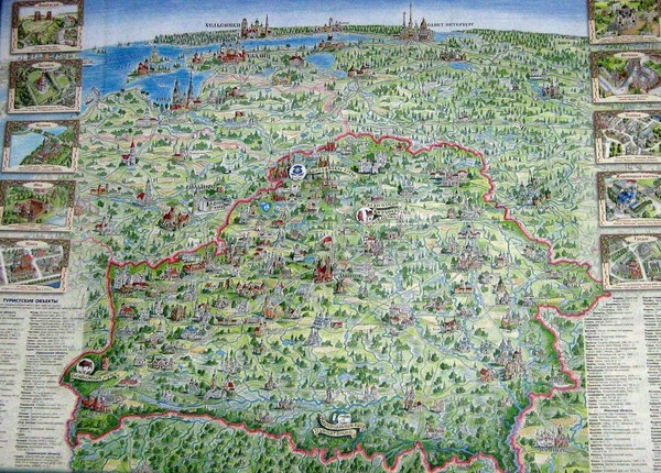 Belarus tourist Map