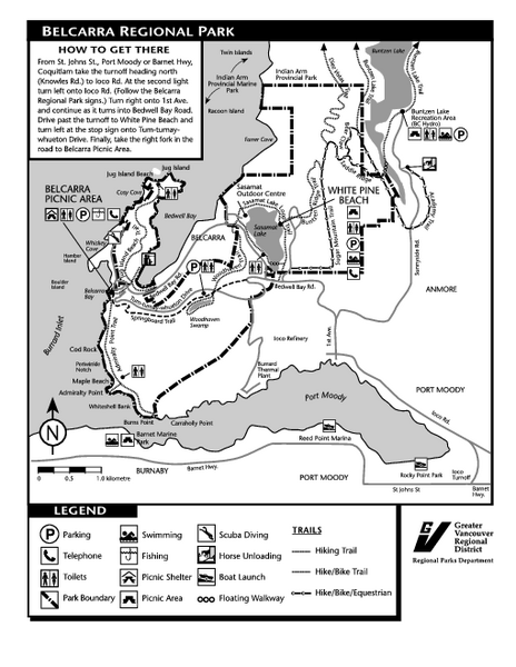 Belcarra Regional Park Trail Map