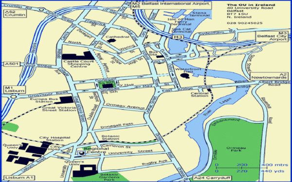 Belfast City Map