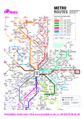 Belfast Metro Map