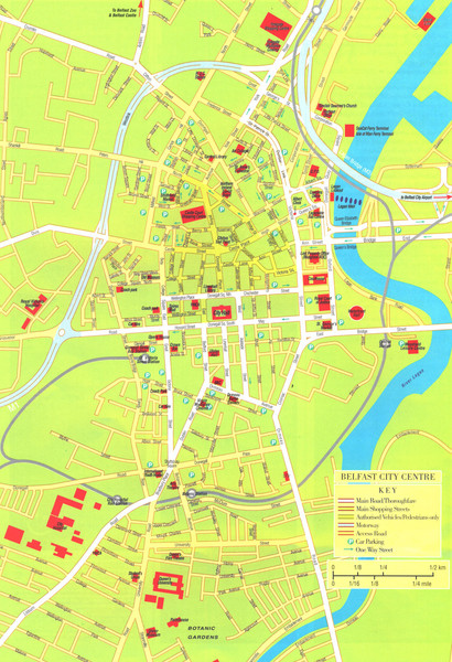 Belfast Tourist Map