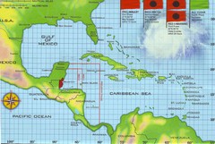 Belize Hurricane Tracking Map