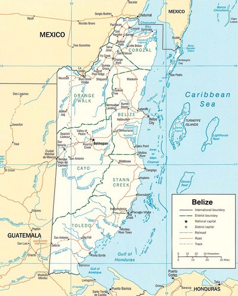 Belize Map