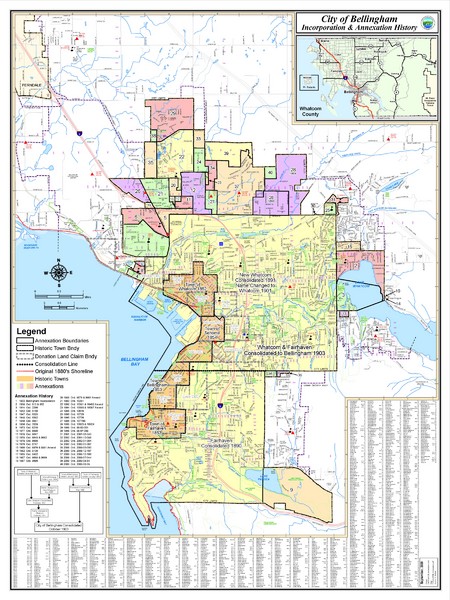 Bellingham, Washington City Map