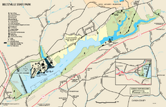 Beltzville State Park map