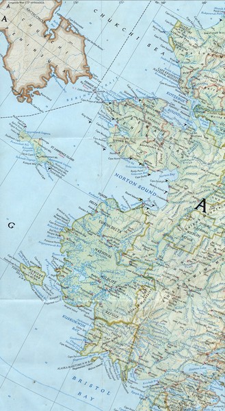 Bering Strait Map