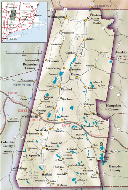 Berkshires Map 