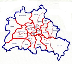 Berlin Bezirke Map