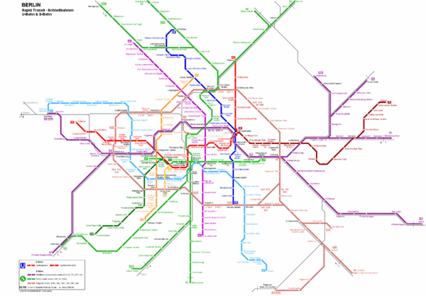 Berlin Rapid Transit Map