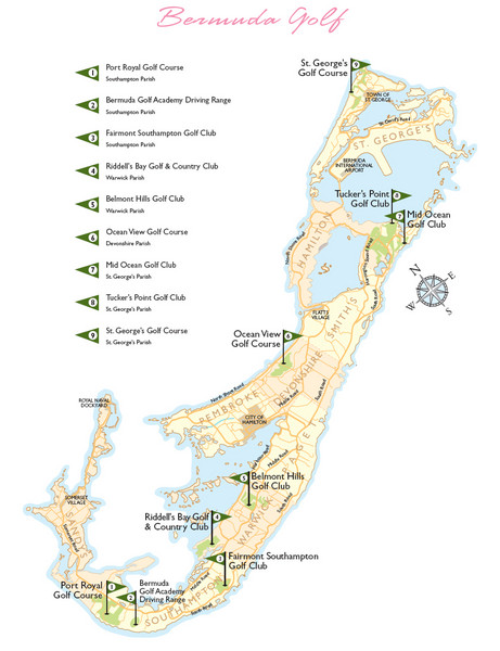 Bermuda Golf Map