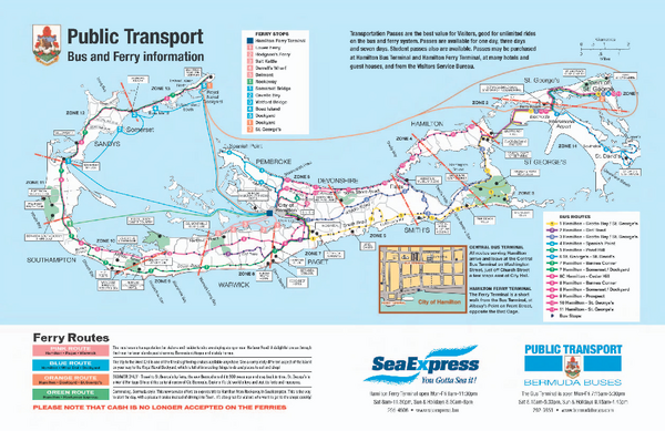 Bermuda Public Transport Map