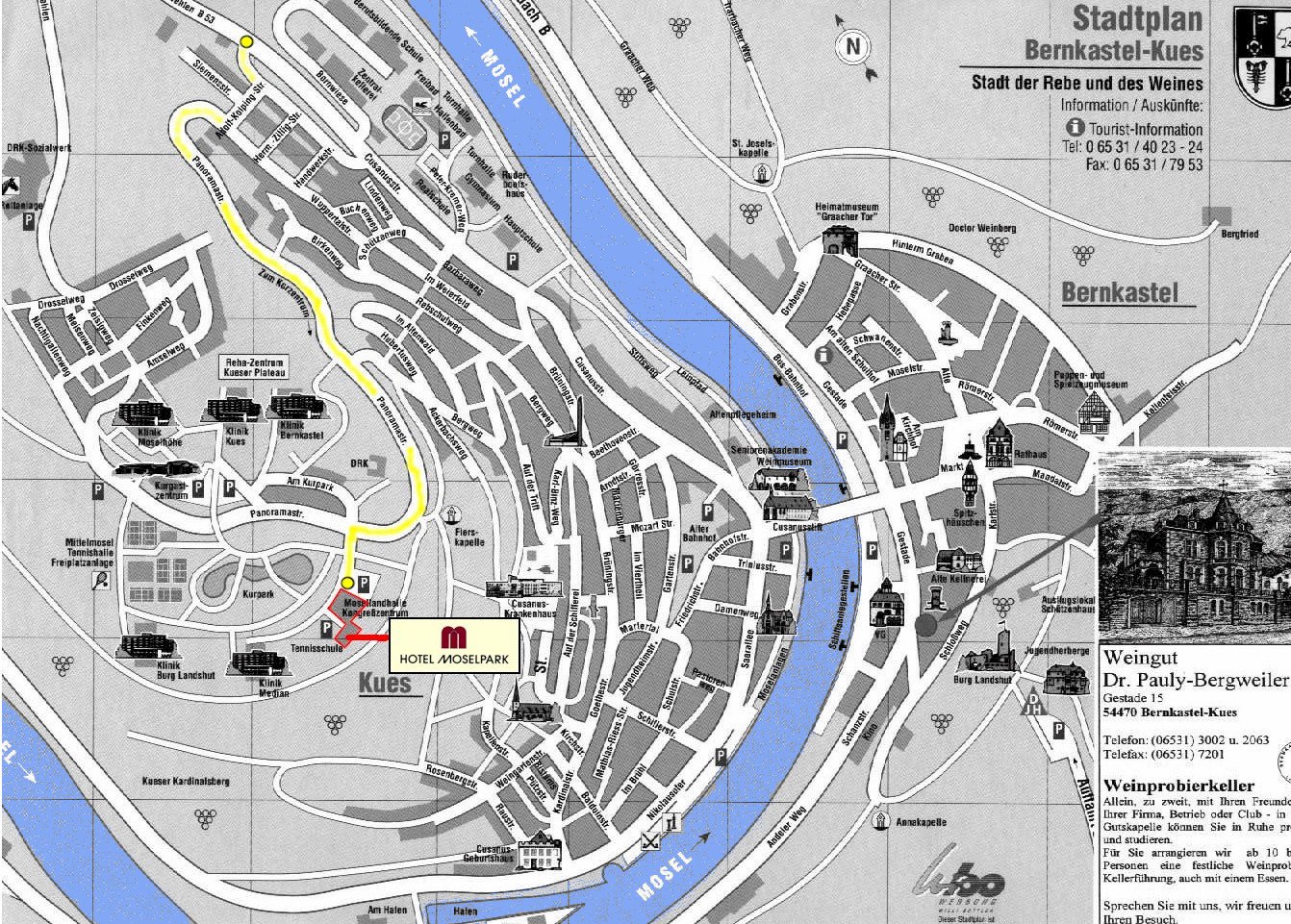 Bernkastel City Map - Bernkastel Germany • mappery