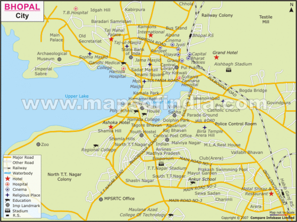 Bhopal City Map Pdf Real Life Map Collection • Mappery