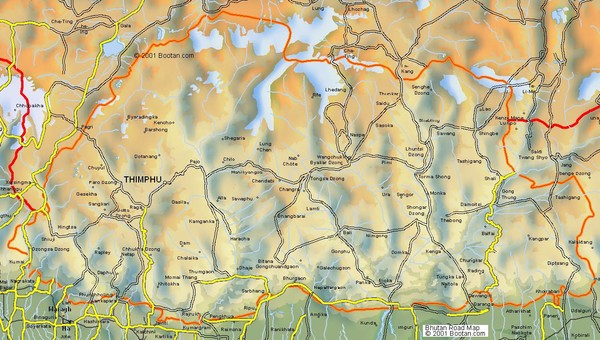 Bhutan road Map