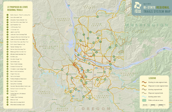 Bi-State Regional Trail System Plan Map