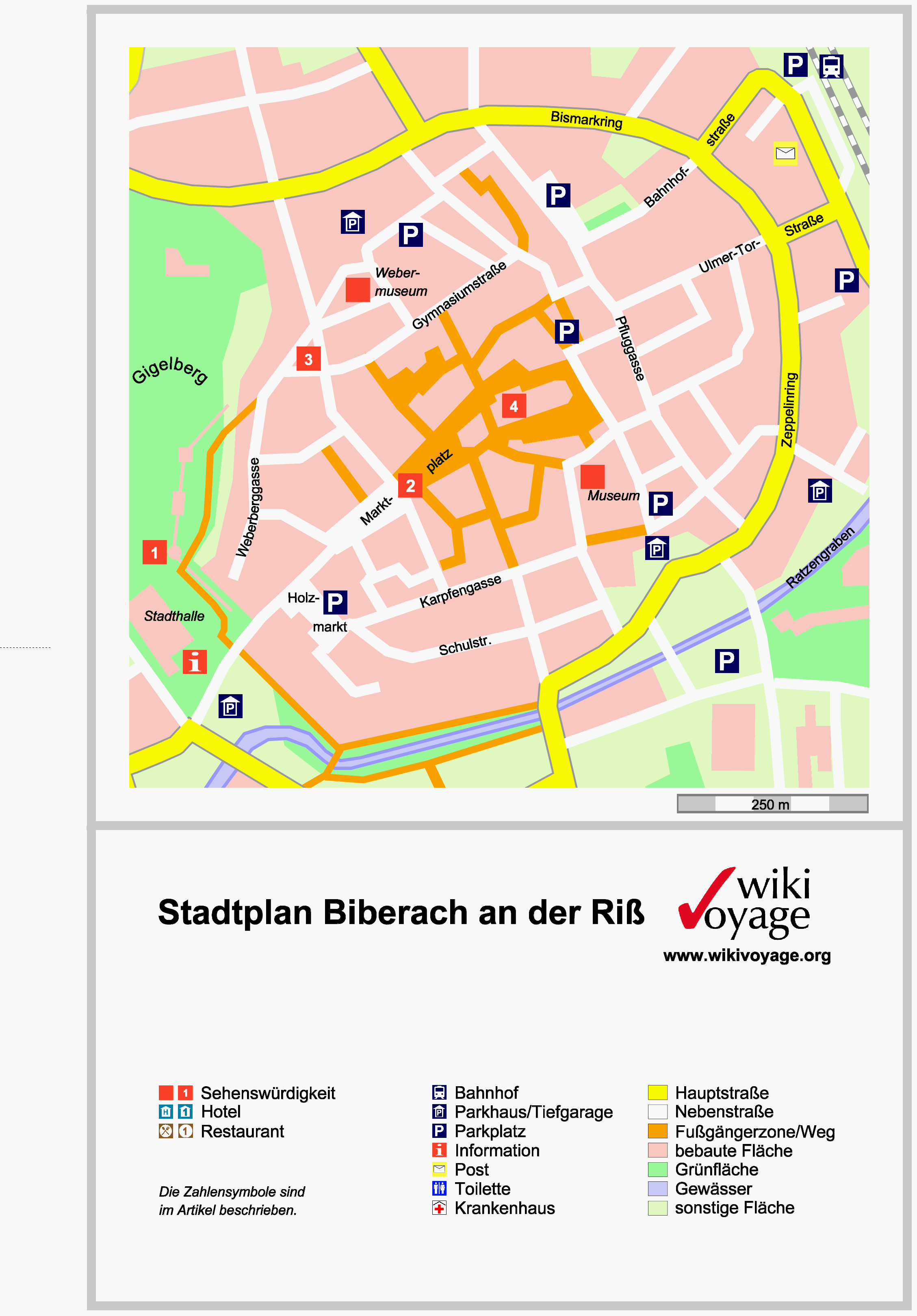 Biberach der Riß Tourist Map - Biberach der Riszlig Germany • mappery