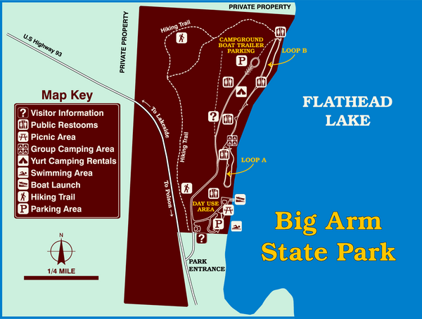 Big Arm State Park Map