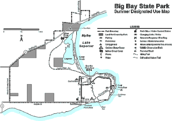 Big Bay State Park Map Big Bay State Park Map - Big Bay State Park Wisconsin Usa • Mappery