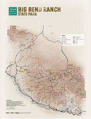 Big Bend, Texas State Park Facility and Trail Map