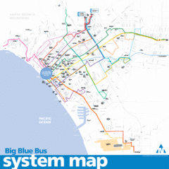 Big Blue Bus System Map