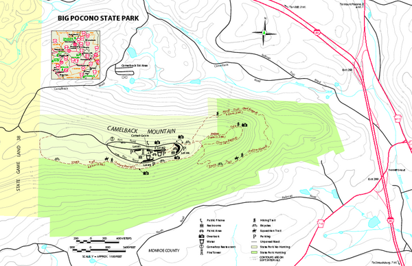 Big Pocono State Park map
