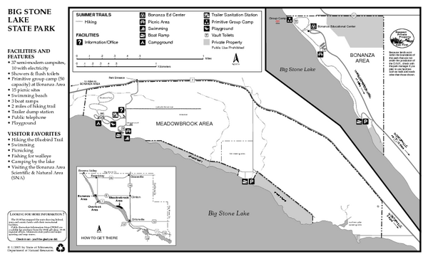 Big Stone Lake State Park Map