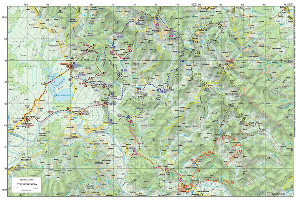 Bike Route starting in Ivanić-Grad Map