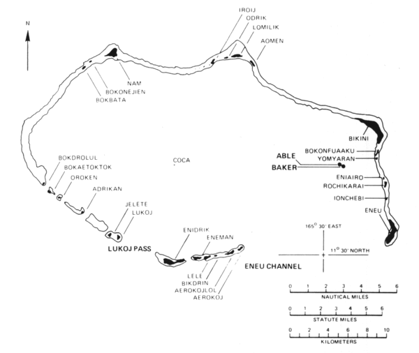 Bikini atoll Map