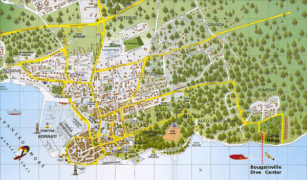 Biograd na Moru Map