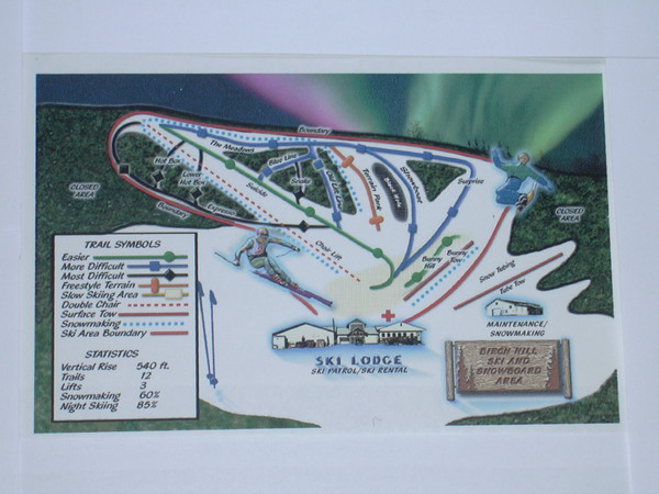 Birch Hill Ski Trail Map