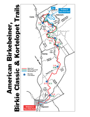 Birkebeiner Cross Country Ski Race Map