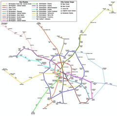 Birmingham Transit Map