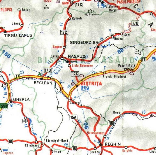 Bistrita-Nasaud Map