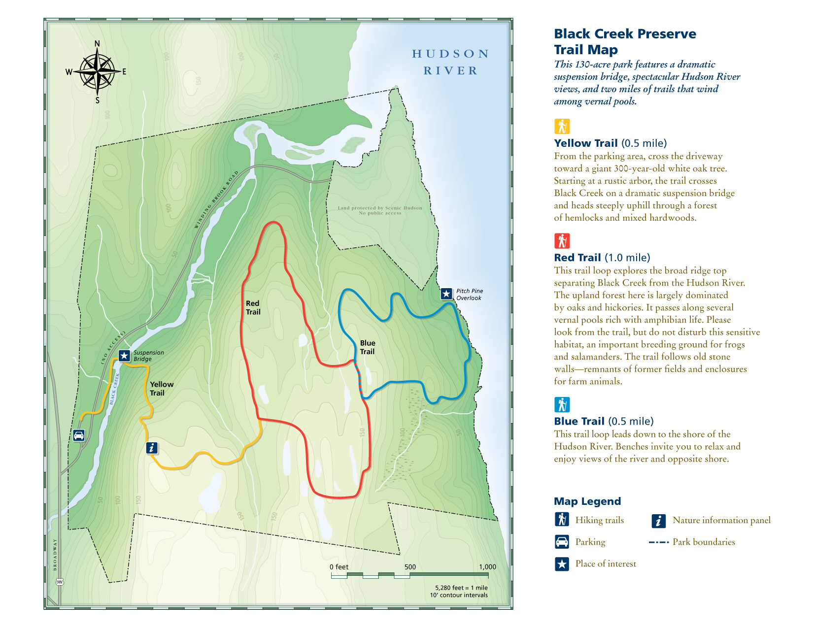 Black Creek Trail Preserve Map West Park New York • mappery