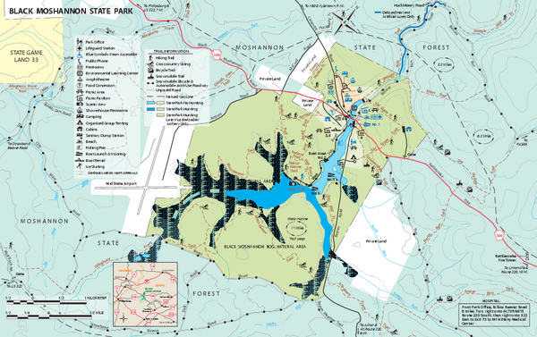 Black Moshannon State Park map