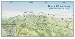 Black Mountains Panorama Map